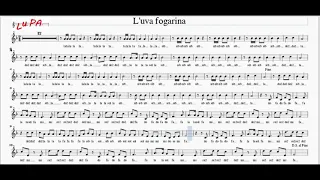 L' uva fogarina - Flauto dolce  - Spartito - Note - Instrumental - Musica - Canto - Karaoke