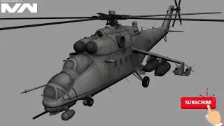 Modern Warships Helicopter Mi-35 Hind