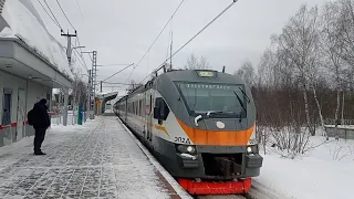 Электропоезд ЭП2Д-0057 "ЦППК" с сообщением Апрелевка-Электрогорск.