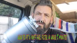 How to Install a #vwt4 Fuel Filter in LESS THAN 5 MINUTES!