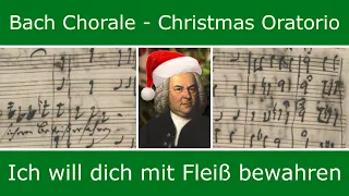 Bach's own score - Ich will dich mit Fleiss bewahren (chorale)