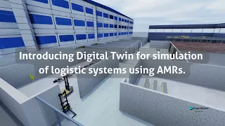 Digital Twins to optimise production logistics: AMR fleet system.