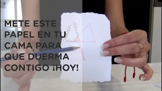 ARRÁSTRALO A TU CAMA ¡NO PODRÁ SACARTE DE SU CABEZA! - HECHIZO CON PAPEL