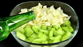 I eat day and night and forgot about my blood sugar! This cucumber salad is a treasure!