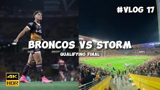 Broncos VS Storm | VLOG 17 | Qualifying Final 2023