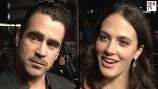 A New York Winter's Tale Premiere Interviews - Colin Farrell & Jessica Brown Findlay