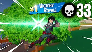 33 KILLS SOLO AS DEKU IN FORTNITE!