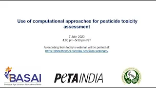 Use of computational approaches for pesticide toxicity assessment