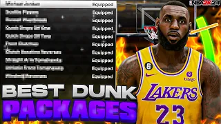 *NEW* THE BEST DUNK ANIMATIONS IN NBA 2K24 - FASTEST & MOST UNBLOCKABLE DUNK PACKAGES For ALL BUILDS