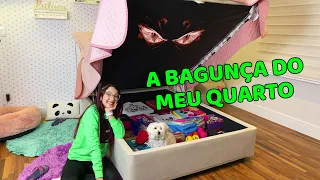 TUDO O QUE TENHO DEBAIXO DA MINHA CAMA !! A BAGUNÇA DO MEU QUARTO | Luluca