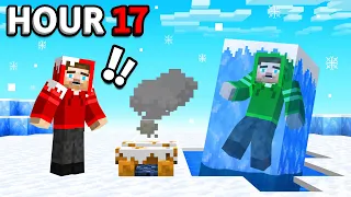 Surviving in Antarctica in Minecraft!