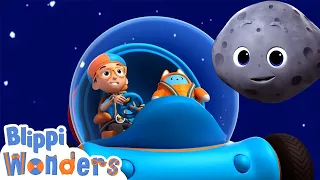 Rocket ships & Planets | Blippi Wonders | Cartoons for Kids | Learning Show | Engineering | STEM