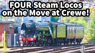 60103 FLYING SCOTSMAN Service Stop at Crewe! Plus a TRIPLE Shunt of 70000, 45231 & 46100 05/06/23