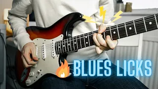 Learn These 3 TASTY Blues Licks! INSTANTLY Elevate Your Blues Guitar Solos