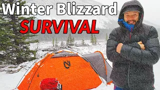 Tips & Gear for Backpacking in a Blizzard | WINTER CAMPING SURVIVAL |