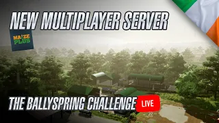 🔴 New Community Server Launch - Ballyspring CHALLENGE mode - FS22