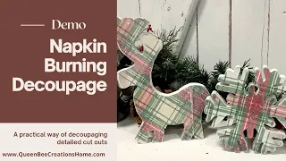 Burning Napkins Decoupage