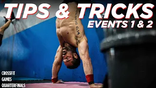 CROSSFIT GAMES QUARTERFINALS Tests 1 & 2 // Tips & Tricks w/RICH FRONING