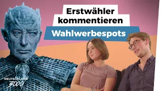 Erstwähler kommentieren Wahlwerbespots