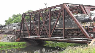 NS Intermodal Train & Scenes Around Yellow Breeches Creek