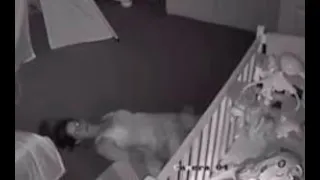 Terror Ghost watches over a girl in her crib