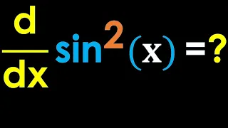 🚀 Unlock the Derivative of sin²(x) | Clear Step-by-Step Guide: d/dx sin^2(x) Demystified 🎓