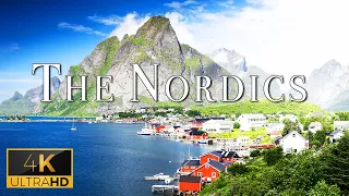 FLYING OVER THE NORDICS (4K UHD) - Calming Music With Beautiful Nature - Play On Your TV To Enjoy