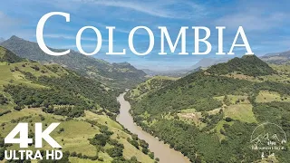 FLYING OVER COLOMBIA - Relaxing Music Along With Beautiful Nature Videos - 4K Video UltraHD