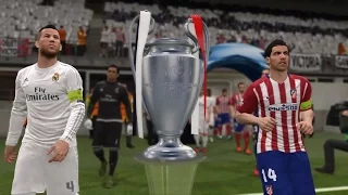 PES 2016 UEFA Champions League Final (Atletico Madrid vs Real Madrid Gameplay)