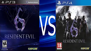 Comparação Resident Evil 6 Ps3 Vs Ps4