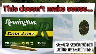30-06 Remington Corelokt 150gr Ammo Review & Ballistics Gel Test: INCONSISTENT BULLET PERFORMANCE
