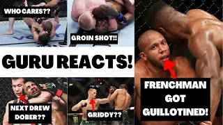 The MMA Guru reacts to all UFC 285 FINISHES!! Salty!!