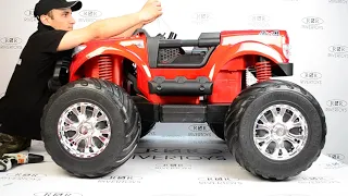 Детский электромобиль RiverToys Ford Monster Truck (DK-MT550) - сборка