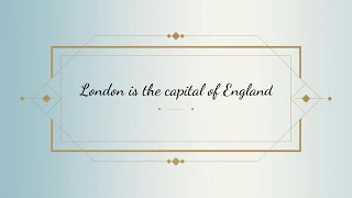 London is the capital of ENGLAND | Лондон столица АНГЛИИ