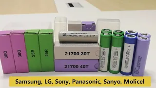 Samsung LG Sony Panasonic Sanyo Molicel Eizfan Batteries Stably Supply with Competitive Prices