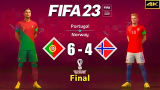 FIFA 23 - PORTUGAL vs. NORWAY - FIFA World Cup Final - Ronaldo vs. Ødegaard - PS5™ [4K]