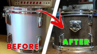 How To Remove Drum Wrap and Stain Your Drum Kit