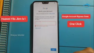 Huawei Y8s Jkm-lx1 EMUI 9.1.0 FRP Unlock Google Account Bypass One Click Eft Pro by Waqas Mobile