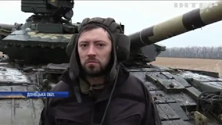 Українські танкісти провели військові навчання у зоні ООС