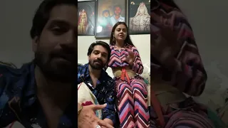 Devoleena And Vishal Singh together on Instagram live #devo#devoleena#vishal#saathnibhanasaathiya