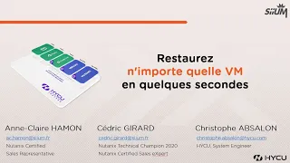 Restaurer vos VMs et applications en quelques secondes avec HYCU et Nutanix !