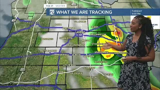 Storms that could become severe today