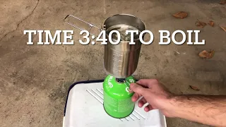Stainless steel pot VS Titanium pot water boil time test with surprise ending 😮