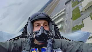 C-130 Pilot Backseat Ride During F-16 Demo - 9G's over 10 times