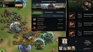 How to get maximum damage on Hunting Elephant Herd, Explained | Beast Lord The New Land