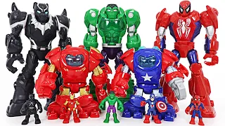 Marvel Avengers Hulk, Spider-Man Mech Armor! Defeat Thanos and the villains! | DuDuPopTOY