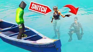 SNITCH The DIVER To WIN! (Fortnite Hide And Seek)