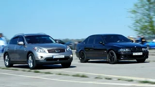 Infiniti EX35 vs BMW 545 vs BMW 740d vs BMW 530