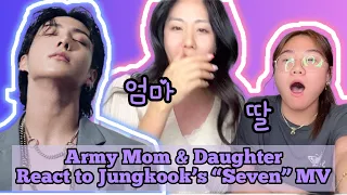정국 (Jungkook) ‘Seven (feat. Latto)’ Official MV | REACTION by Army mom & daughter