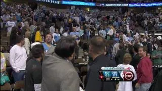 Denver Fan Throws Beer Bottle Onto the Court  [HD]
